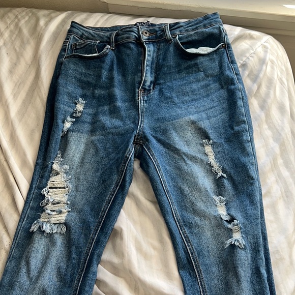 Very good condition, wax jeans, very distressed - Picture 1 of 4